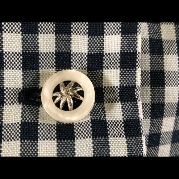 Elizabeth Williams Vintage Blouse Top Button Up Size XL Checkered Workwear - Picture 4 of 14